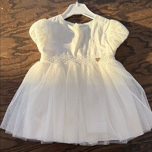 Mayoral Elegant White Tulle Dress (18M)